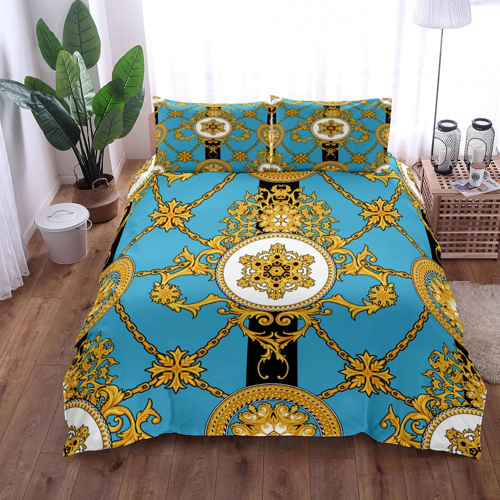 Комплект постельного белья для мальчиков в стиле барокко Mandala Vintage Mansion Duvet Cover Set King Queen Double Full Twin Single Size Boys