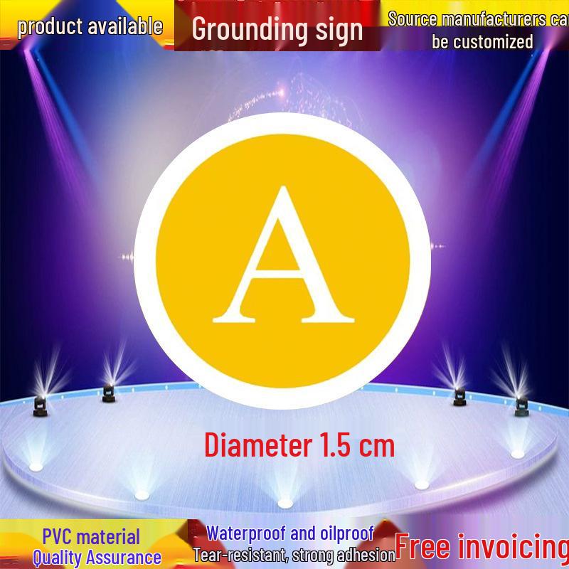 Бирка заземления оборудования - Круглый предупреждающий знак из ПВХ