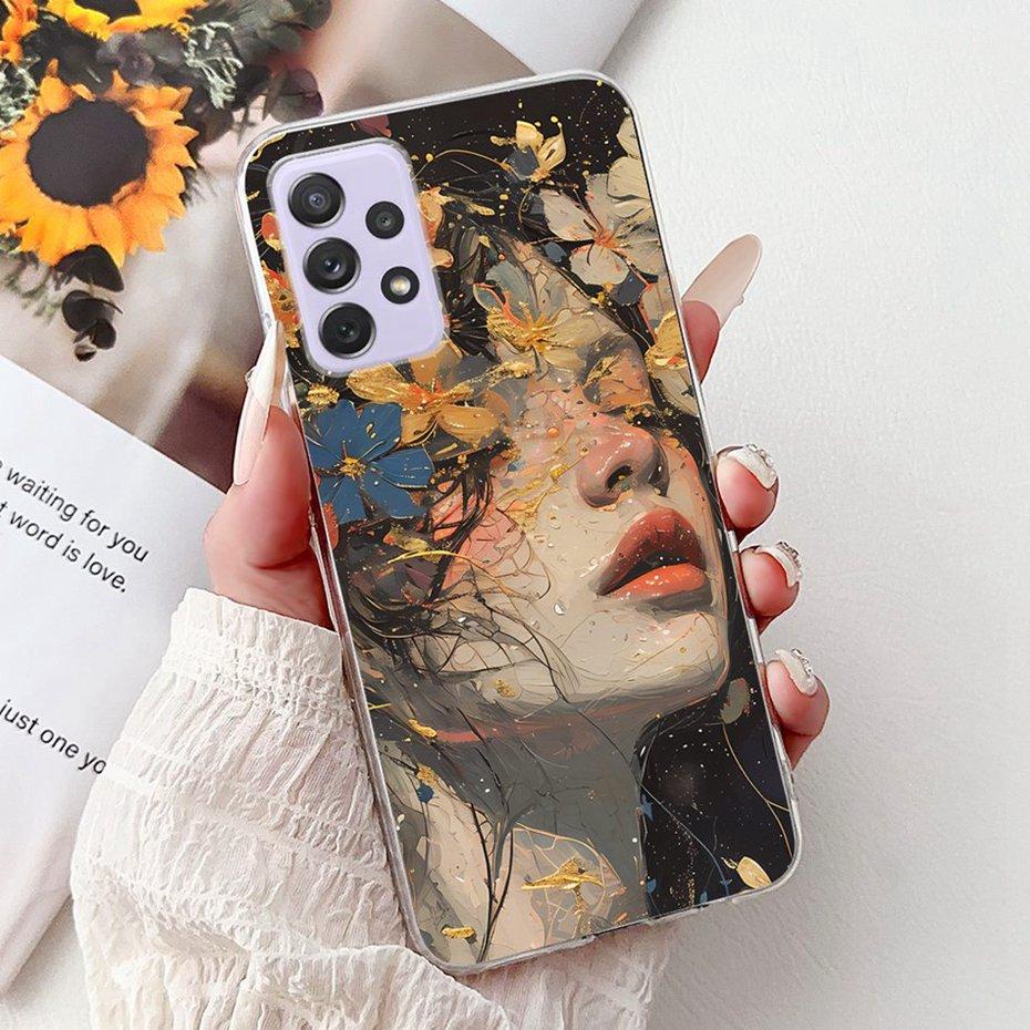 Fashion Painting Case For Samsung Galaxy A72 A52 A52s 5G Soft Silicone TPU Phone Cases For Samsung A72 A52 A52s Covers Bumpers