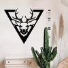 Triangle Framed Deer Metal Wall Art Elegant Wall Hanging Ornament, Animal Kingdom Decor for Office, Modern Deer Wall Art Accent