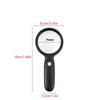 With 2 LED Light Hand Held Magnifying Glass Illuminated Magnifier  Jewelry Identification