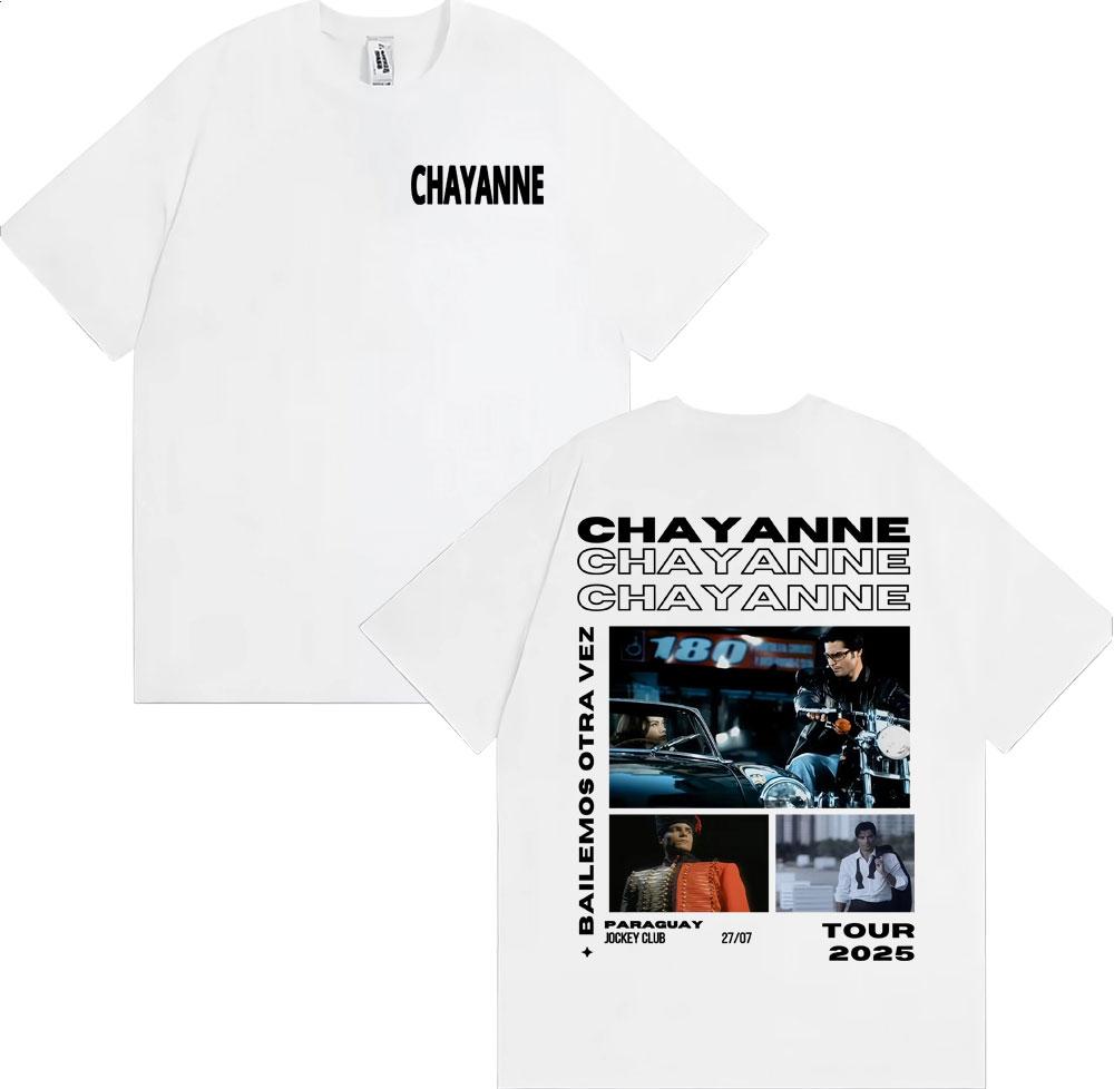 Singer Chayanne Bailemos Otra Vez 2025 Tour T Shirt Unisex Women Cotton Casual Short Sleeve Tshirts Fashion Hip Hop Retro Tshirt