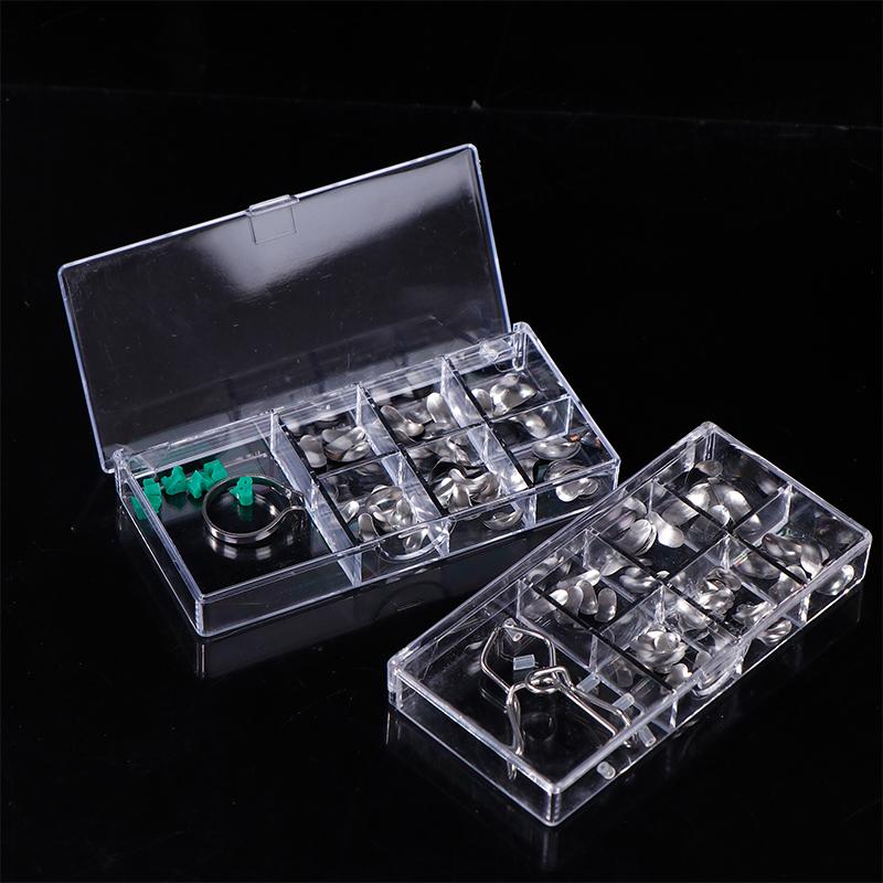 60 шт./кор. стоматологические секционные контурные металлические матрицы матричное кольцо с силиконовыми дельта-клиньями стоматологические инструменты