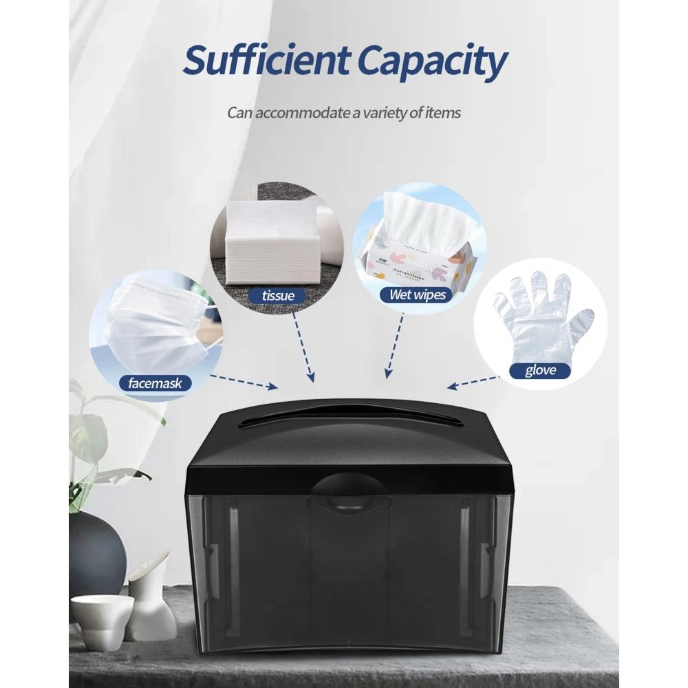 Подъемный держатель для салфеток для стола, дома, коммерческий ящик для салфеток, прозрачный контейнер для туалетной бумаги, органайзер для салфеток с отделением для карт