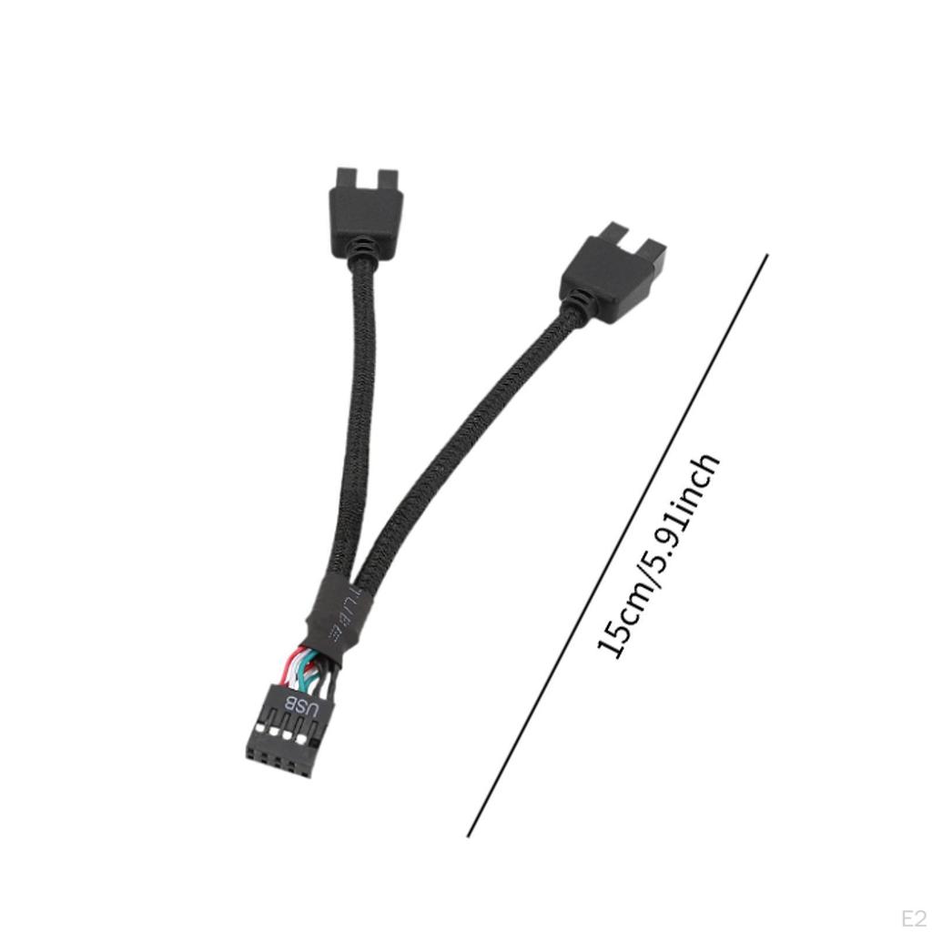 Материнская плата USB 9Pin удлинительный кабель для двойного 9USB многофункциональный провод плетеная сетка прочный