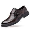 Fashion Spring New Luxury Men's Leather Shoes Black Coffee Carved Block Shoes Dress Men's Casual Shoes Wedding Office Loafers Men Shoes