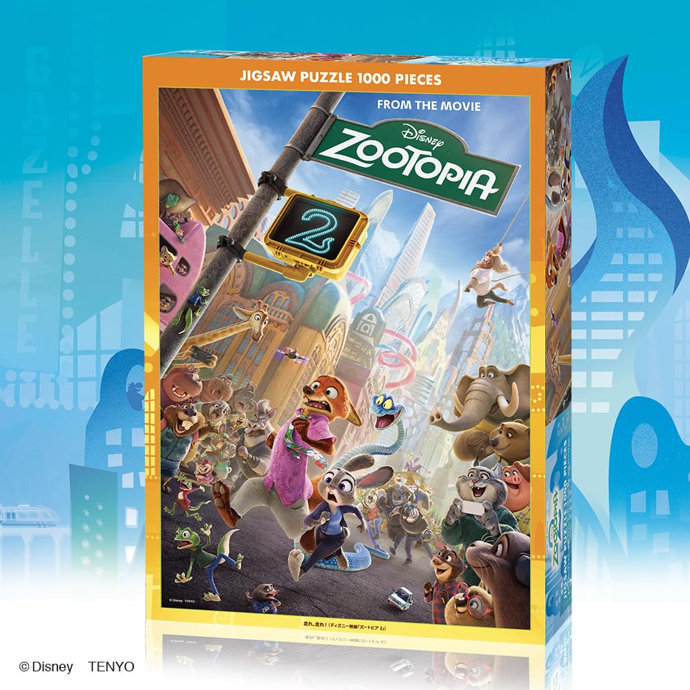 Пазл Tenyo Disney Зверополис 2 Run Run, 1000 деталей, D-1000-906, с лопаткой для клея и сервисной картой, 51x73.5см