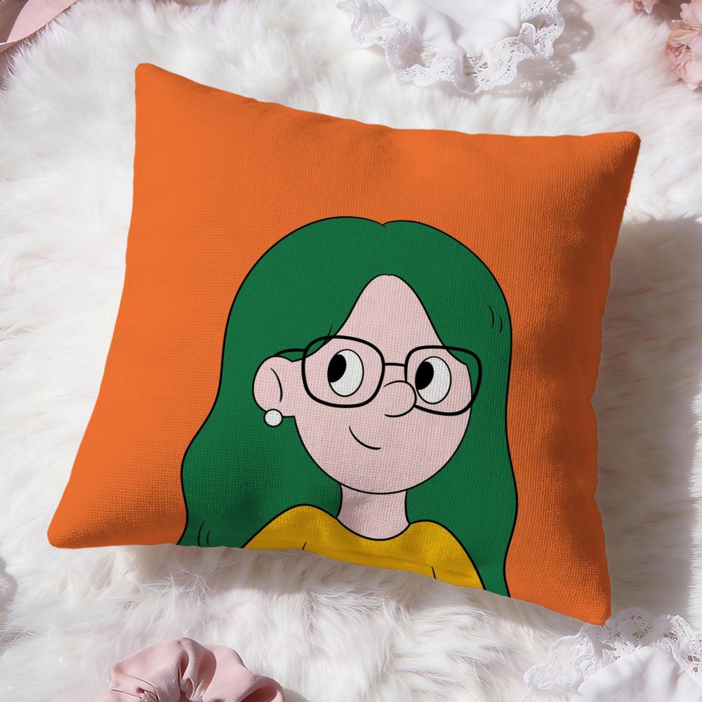 cartoon Pop Man Cushion Cover Premium Comfort Reversible Pillow Cove -Two in One Design for Any Room & Car Interior