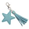 1PC Lobster Clasp Star Keyring Tassel Keychain Bag Pendant PU Leather Key Ring Women Girl