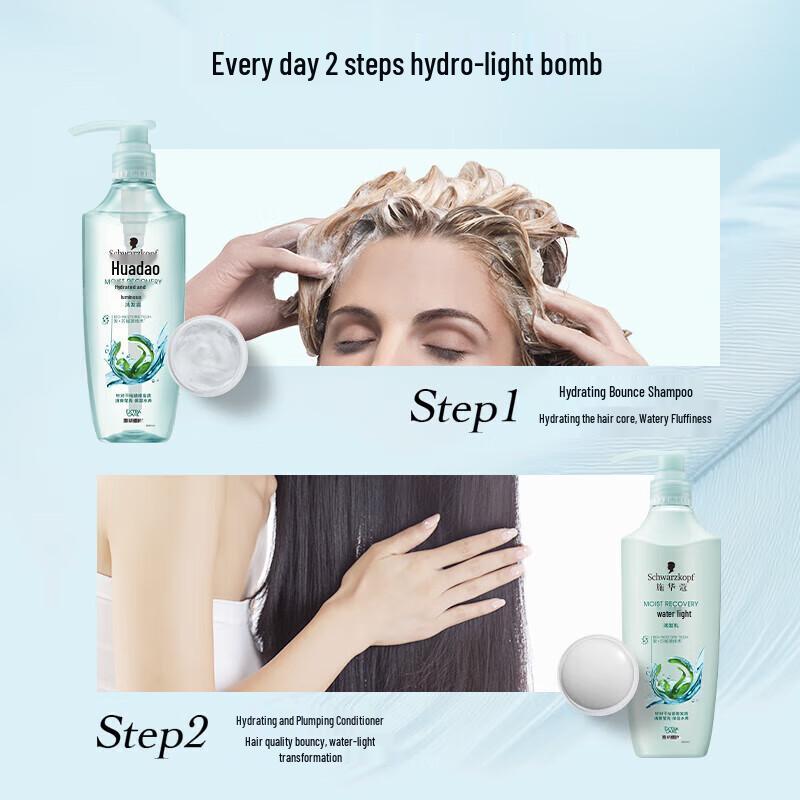 Schwarzkopf Aqua Gloss & Bounce Silicone-Free Shampoo