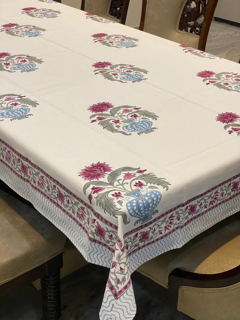 Blockprint Table Cloth 6 Seater (90*60 Inches)