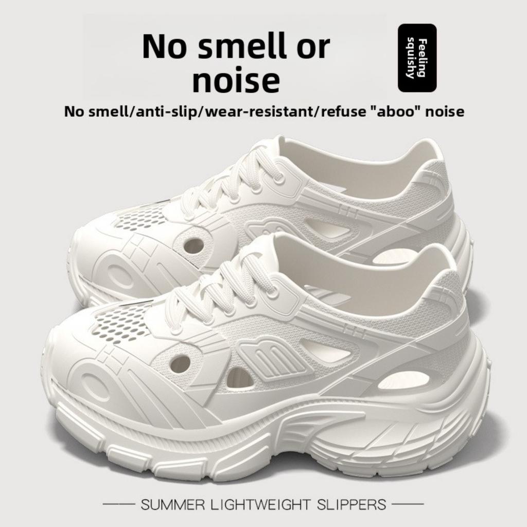 Пещерная обувь для женщин, Летняя верхняя одежда, Новая толстая подошва, Противоскользящие, Защита от запаха, Дышащие сандалии