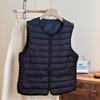 IkTok осенняя модель, подкладка воротник маленький жилет, подкладка тонкая и легкая, домашний короткий пуховый жилет легкий и тонкий