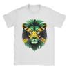 Jamaica Flag Lion Face T Shirt Summer Jamaica Lovers TShirts Cotton Breathable Oversize Top Tees Short Sleeve Vintage Tops