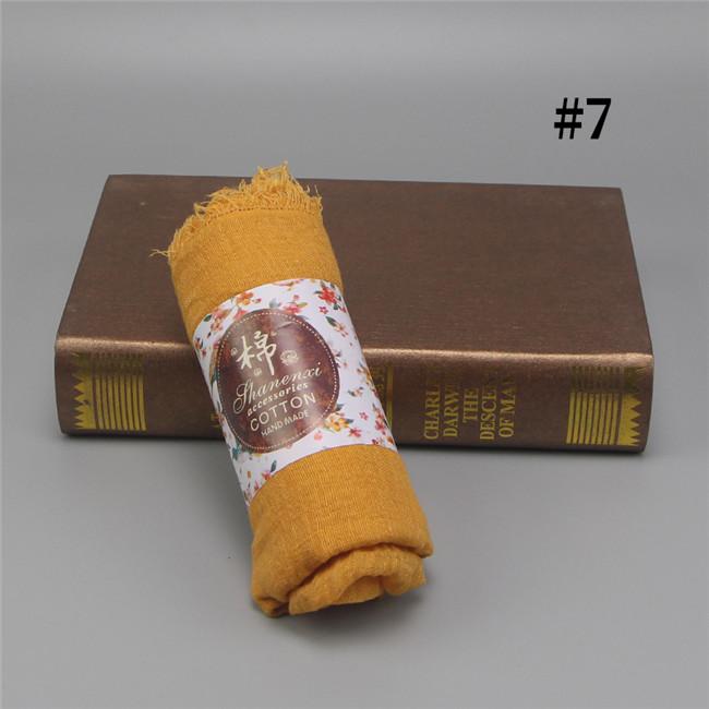 Wholesale Price 70*180cm Women Muslim Crinkle Hijab Scarf Femme Musulman Soft Cotton Headscarf Islamic Hijab Shawls and Wraps