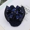 Cloth Hair Accessory Headdress Women Hair Net Spring Clip Ponytail Holder Girl Bun Cover Snood