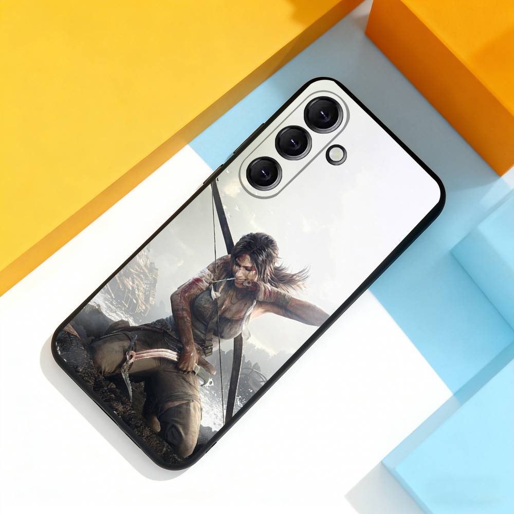 L-Lara C-Croft Cool For Samsung Galaxy A 73,72,51,53,52,71,22,5G,Note,J7,8,9 Soft Black Cover Phone Case