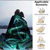 1pc Dragon Fantasy Lightweight Flannel Blanket, Comfortable and Warm Blanket, for Office and Camping Sofa Bed, Livingroom087