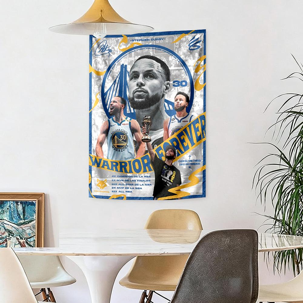 Golden State Warriors Game Day Handwoven Tapestry Rustic Farmhouse Perfect for Studio Wall Balcony Reading Corner Four Seasons Exotic Pattern