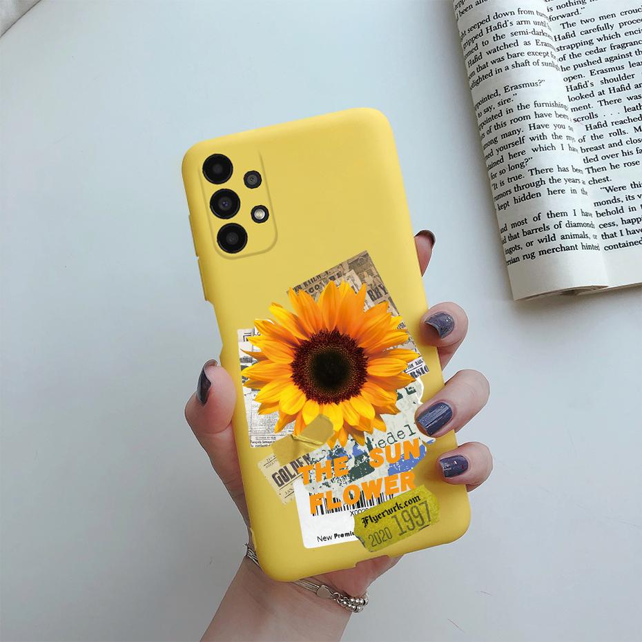 Чехол для Samsung A13 4G Милый мультяшный расписной чехол Силиконовый мягкий ТПУ Чехол для телефона Для Samsung Galaxy A13 A 13 A 03 A03 Core Fundas