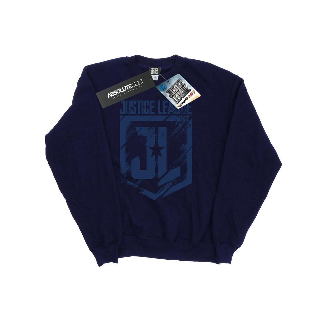 DC Comics Mens Justice League Movie Indigo Logo Sweatshirt