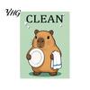 Animal Magnetic Decoration Clean Dirty Dishwasher Magnet, Acrylic Cartoon Sign, Decorative Kitchen Supplies Double-Sided & Magnet for Heavy Duty Sign
