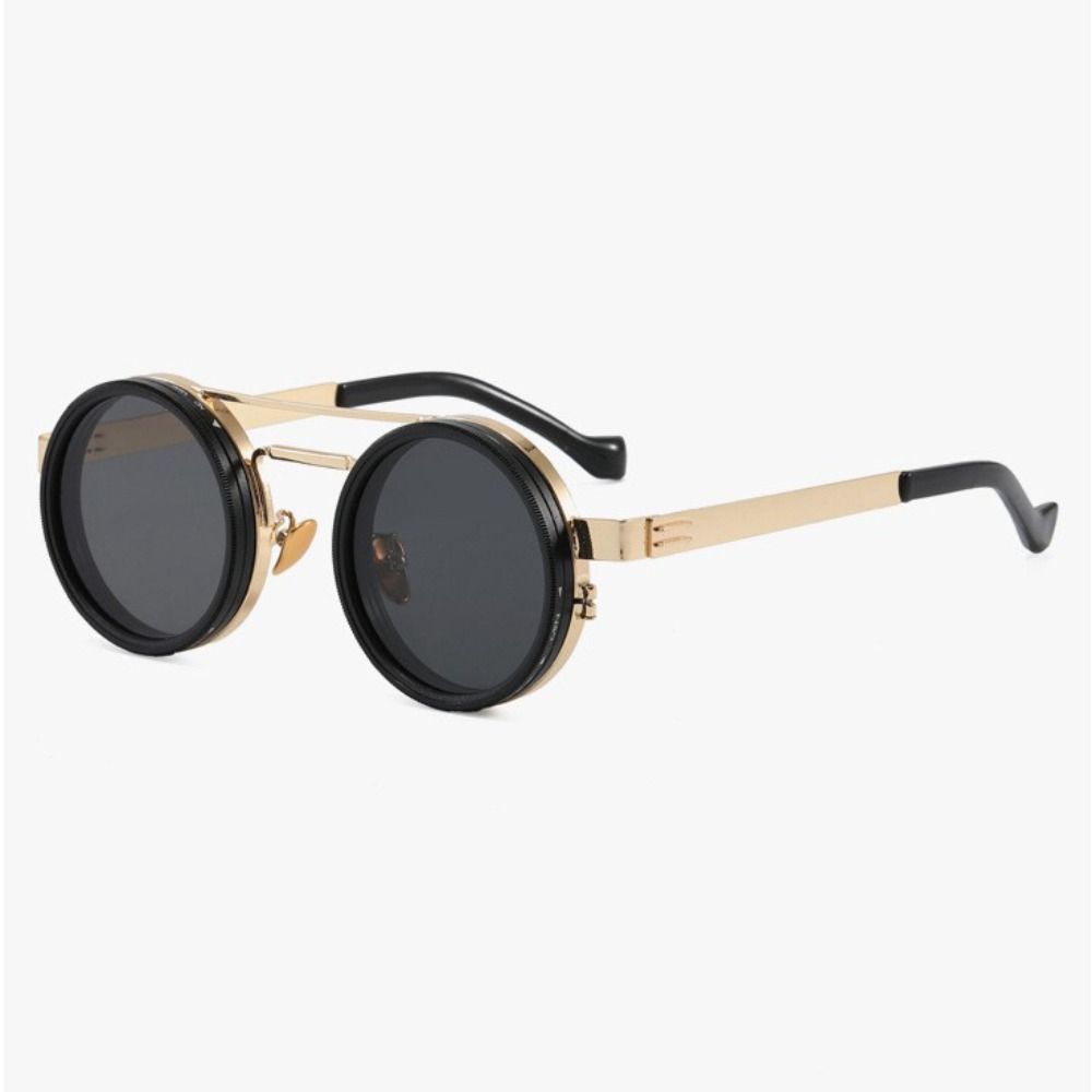 9 Level Dimming Adjustable Dimming Glasses Round Fishing Sunglasses Outdoor Activities