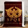 Roman Eagle SPQR Blanket bedroom Blanket for Livingroom Couch lunch break Soft Cozy throw for Friend's festival Gift