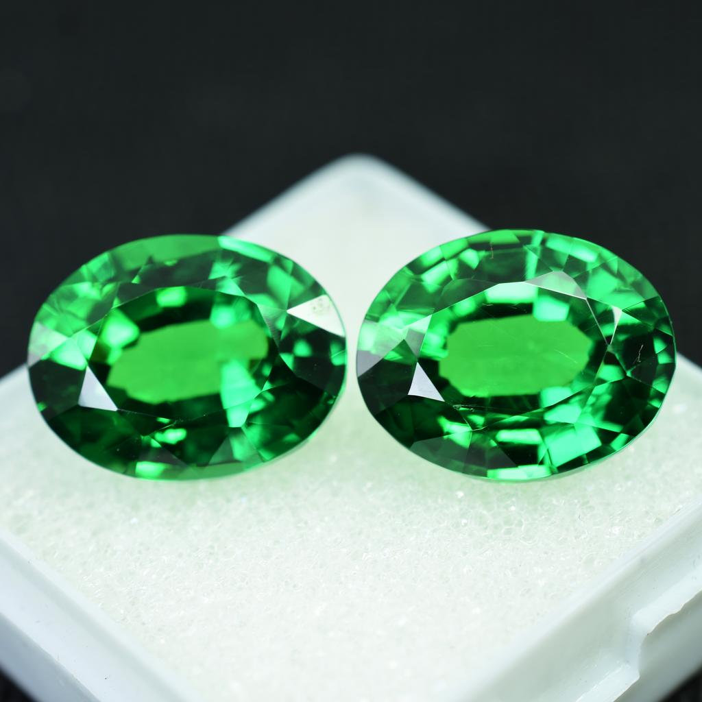 20 Ct Natural Tsavorite Garnet Loose Gemstone Quality Eye Clean Green Oval Shape