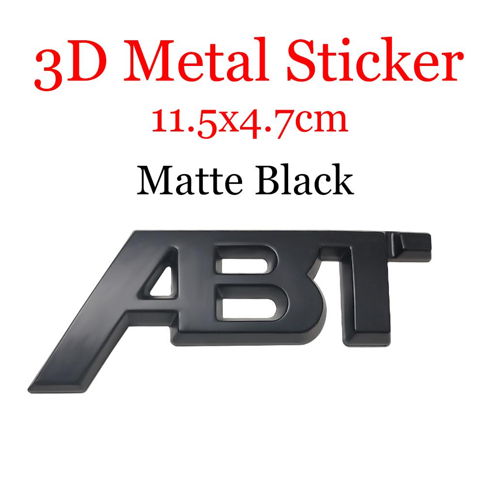 Car Front Grille Emblem Auto Trunk ABT Logo Badge Stickers Accessories For f2 SLINE A4 B8 B6 B7 B9 A3 8P 8V 8L A6 TT RS C5 RS3