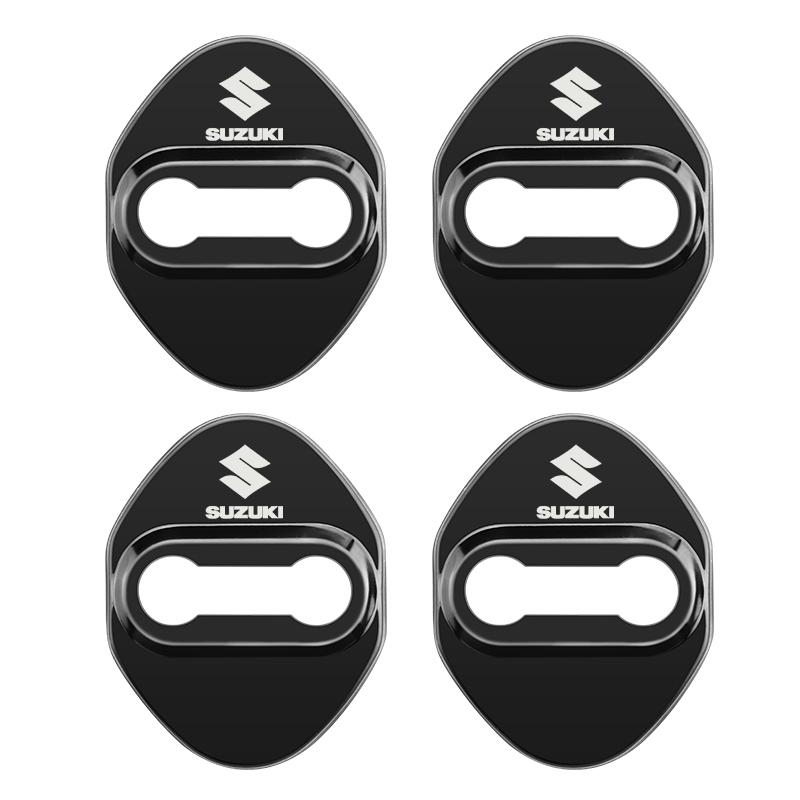 HECQ4 4 PCS/Set Fashion Stainless Steel Car Covers Door Lock Protecting Cover For Suzuki Vitara jimny SWIFT SX4