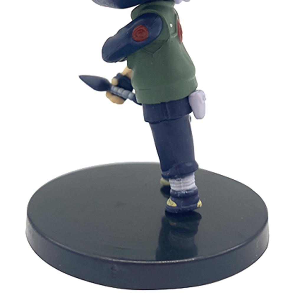 Naruto Shippuden Action Figure Anime Model Doll Hatake Kakashi Q Version Action Figure Pvc 4 Inch Statue Collectible Toys Gift