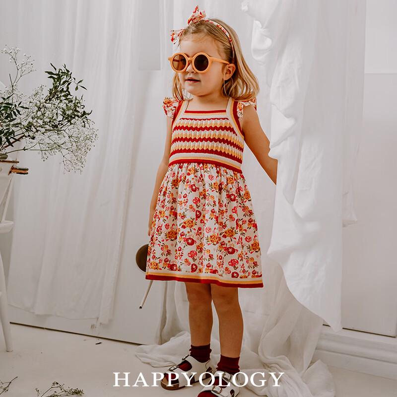 Цветочное платье Happyology для девочек с летящими рукавами