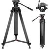COMAN KX3636 Professional Heavy Duty Camera Tripods With Quick Release Plate And 360° Fluid Head Video Tripod For DSLR Camcorder