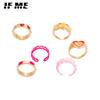 IF ME модные акриловые кольца из смолы, открытые штабелируемые кольца на палец Y2K, кольца для женщин, украшение для вечеринки