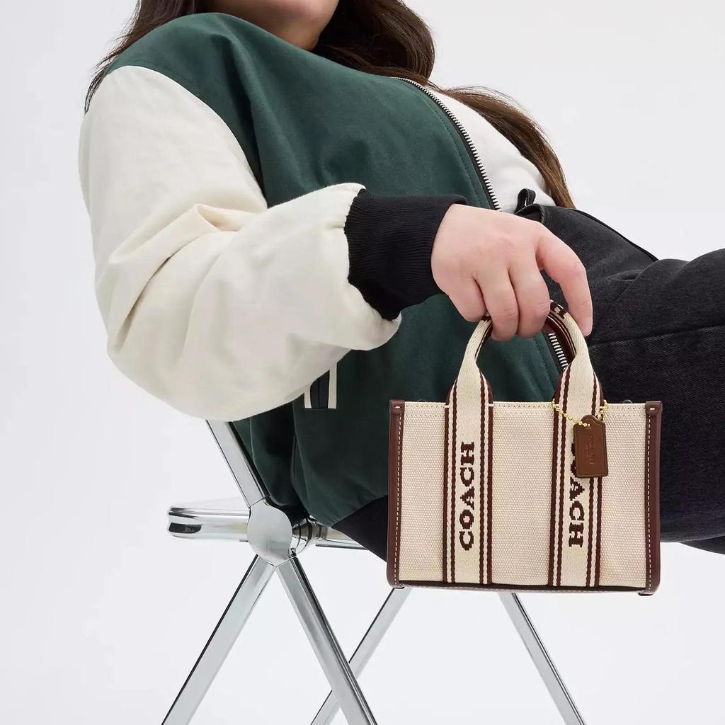 COACH Smith Canvas Refined Calfskin Tote Bag , Shopping Bag , Shoulder Bag , Crossbody Bag , Handbag Mini Women's (Unisex) Handbags