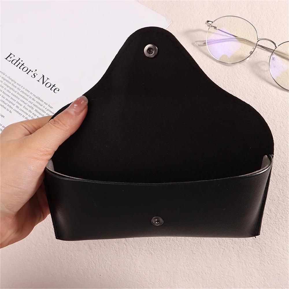 Портативная сумка для очков из ПУ, футляр для солнцезащитных очков, простая однотонная коробка для хранения очков, устойчивая к давлению сумка для солнцезащитных очков
