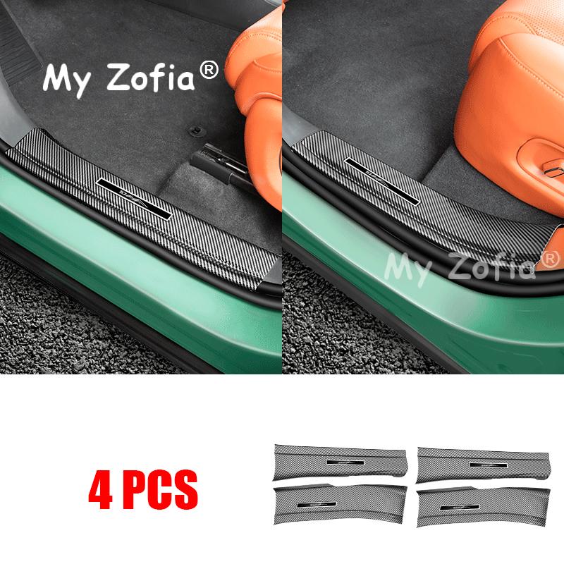 For GAC Trumpchi S7 2025 2026 Rear Bumper Foot Plate Pedal Trunk Door Sill Guard Cover ABS Carbon Fiber Protection Accessories D1
