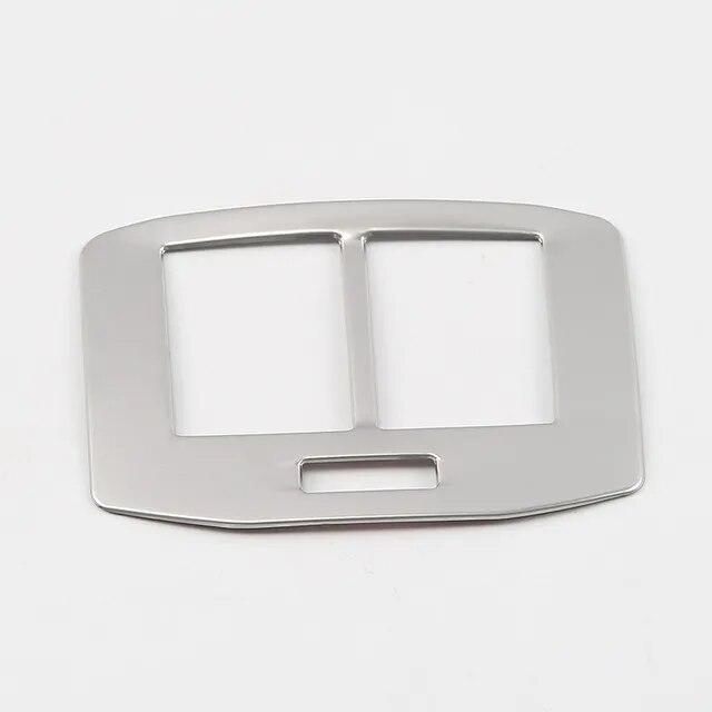 Для Volkswagen T-Roc T ROC 2017 2018 аксессуары внутренний подлокотник заднее вентиляционное отверстие крышка из нержавеющей стали накладка розетка переменного тока панель