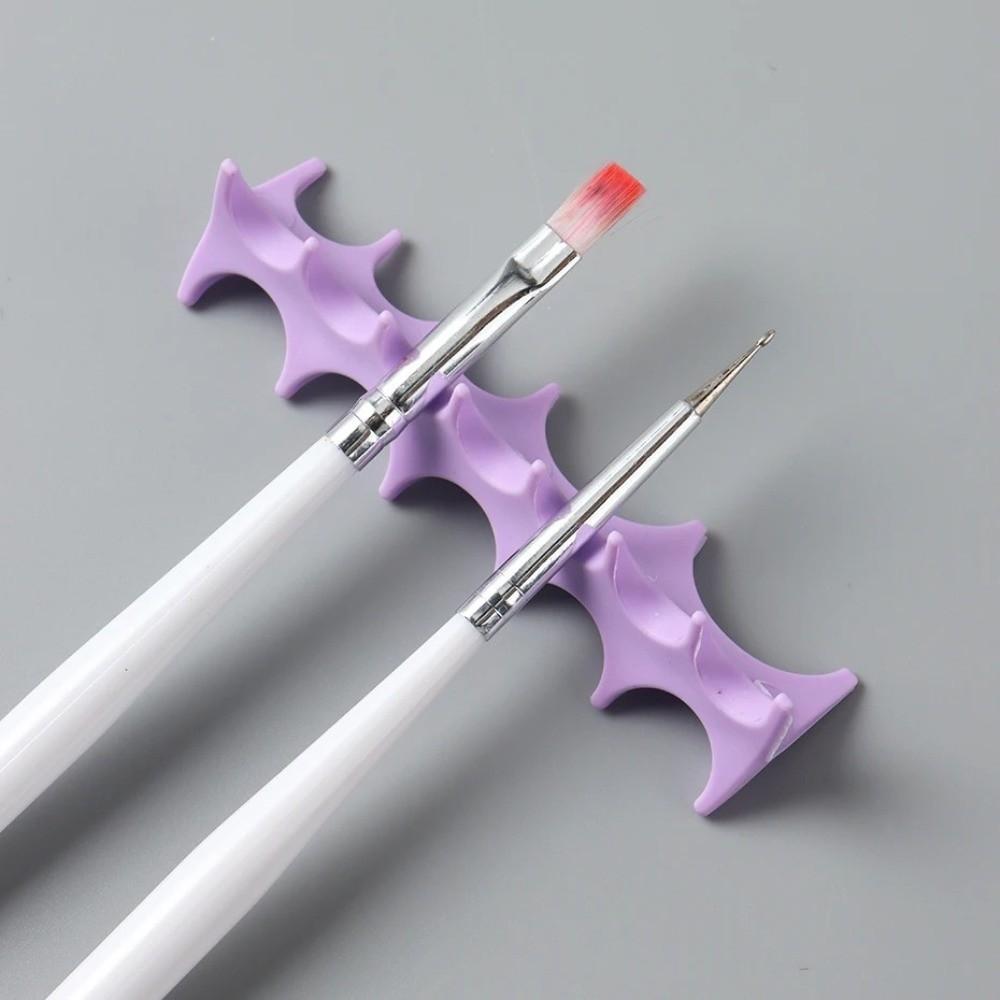 UV Gel Brush Display Showing Shelf Makeup Organizer Makeup Painting Pen Rest Brush Rack Shelf