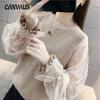 Spring and Autumn Women's Knitwear Loose Lazy Wind Knitwear Outside The Top Lace Splicing Sweater Female Bottoming Shirt Tide