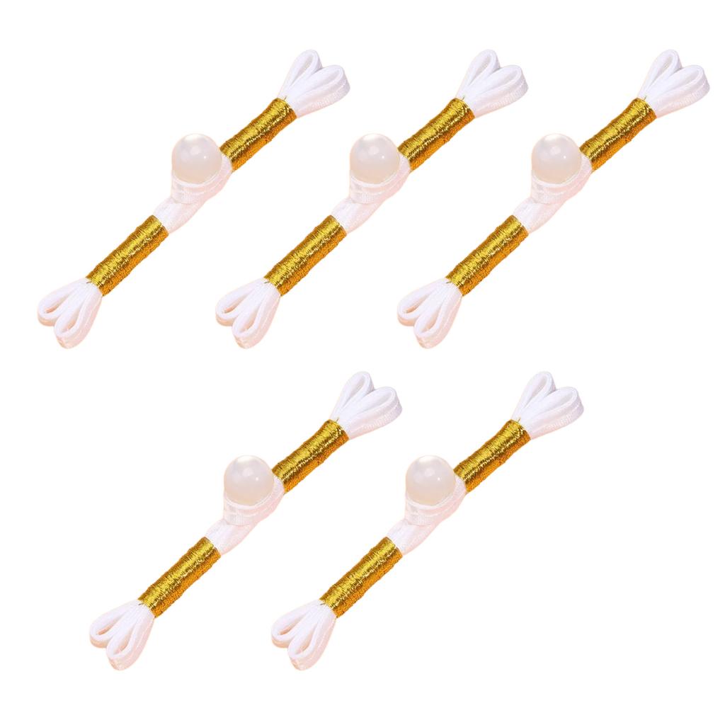 5PCS Chinese Cheongsam Buttons Traditional Costume Ornament Closure Buttons for Sewing Sweater Cardigan Evening Gowns