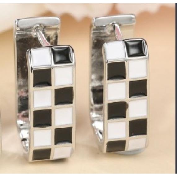 New summer collection: retro rectangular plaid earrings, a unique and creative design for women, short style