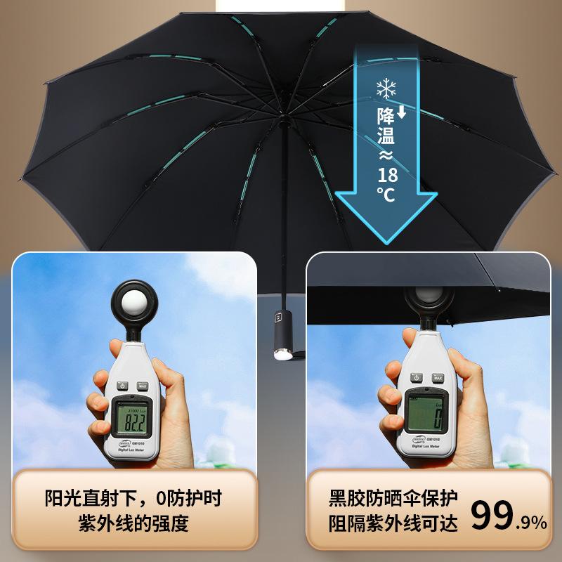Новый автоматический зонт для мужчин и женщин, складной, большой, для защиты от непогоды и дождя, ультрафиолетовый солнцезащитный зонт для автомобиля, двойной, обратный
