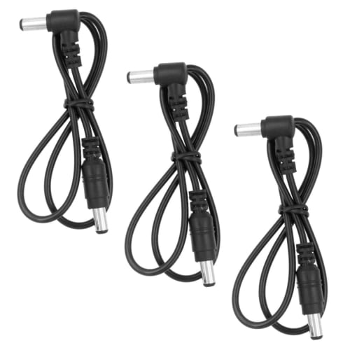 winova Effects Pedal DC Power Cable, Guitar Pedal Male-Male Patch Cable, Set of 3