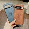 Матовый кожаный чехол с рисунком оленя для Google Pixel 9 Pro XL 8A 8 Pro 7A 7, однотонный мягкий ударопрочный тонкий чехол для телефона из ТПУ