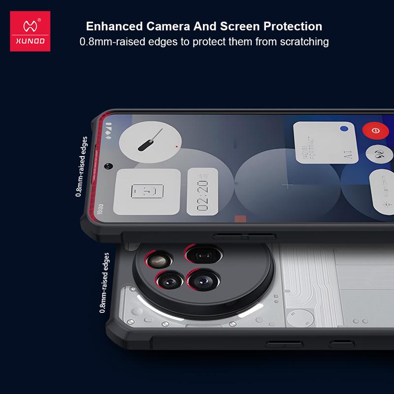 Силиконовый противоударный чехол XunDi с полной защитой для Nothing Phone 3a