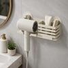 Space Saving Suction Cup Hair Dryer Holder No-Drill Hair Straightener Holder  Salon Use