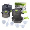 STARCAMP 2-3 Person Aluminium Outdoor Cookware Set Picnic Camping Mess Kit for Cooking