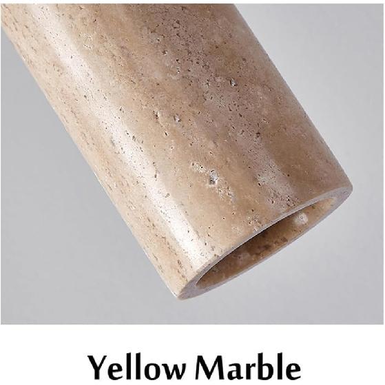 GLigEt Travertine Pendant Light Dining Table Japan Wabi-Sabi Chandelier Yellow Marble Droplight Nordic Bedside Restaurant Kitchen Island Aisle Bar